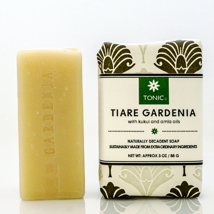 Tiare Gardenia Bar Soap with Kukui and Amla Oils by TONIC